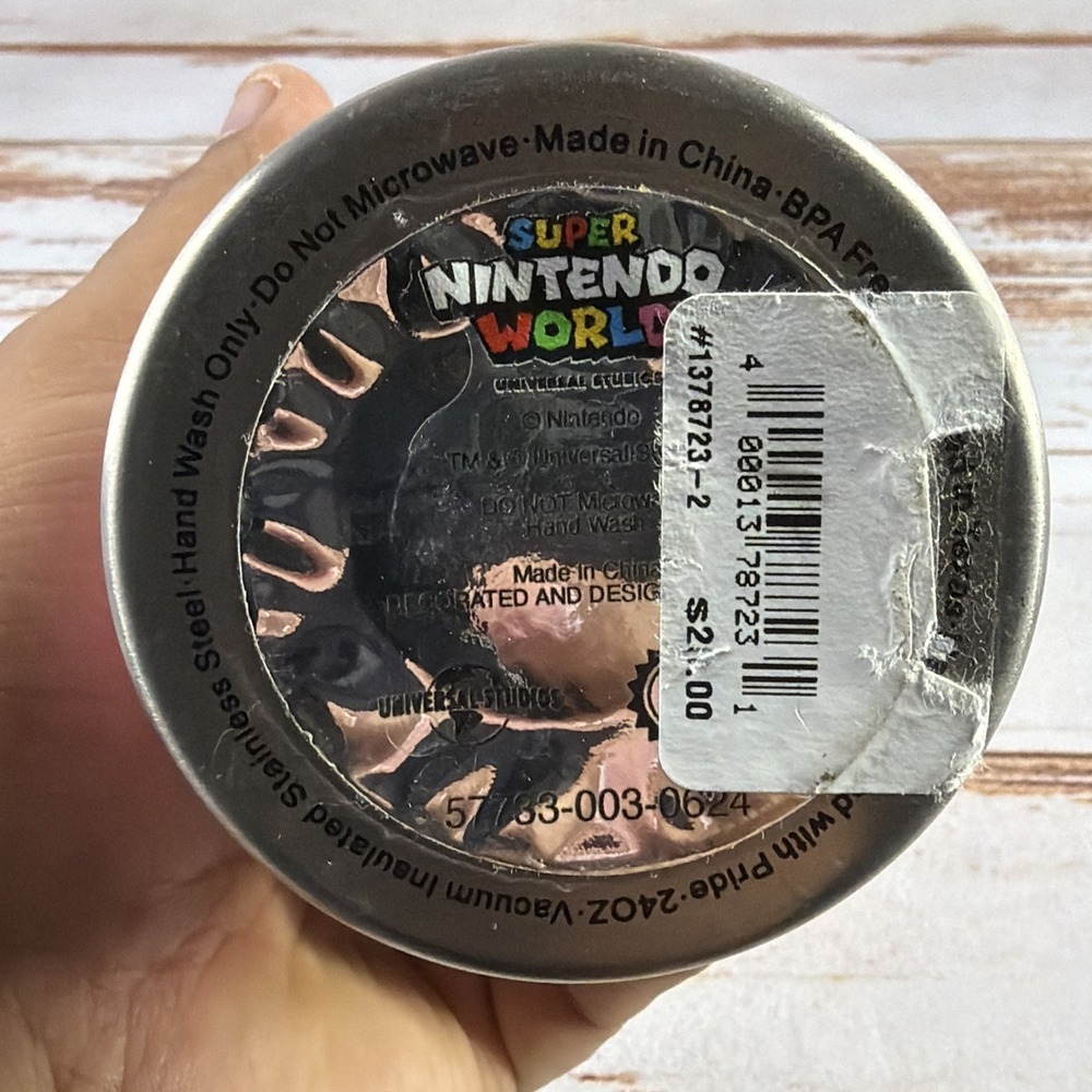 Universal Studios Super Nintendo World Princess Peach Tumbler No Lid - Picture 6 of 6